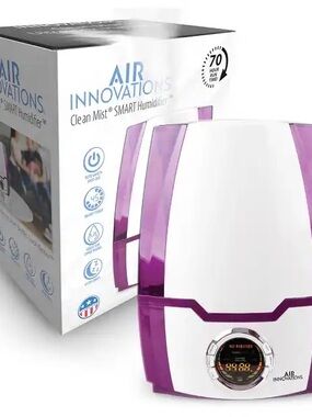 Air Innovations Clean Mist Humidifier - White & Purple